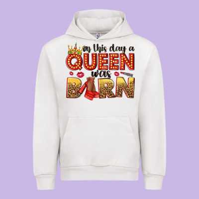On This Day A Queen Was Born Urban Hoodie Designed By Nancycooperartshop