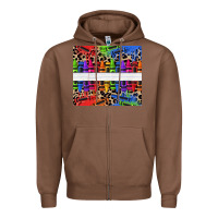 Chestnut Personalized crayons Zipper Hoodie - texasbilliewilder