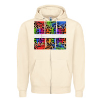 Sandshell Personalized crayons Zipper Hoodie - texasbilliewilder