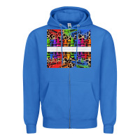 True Royal Personalized crayons Zipper Hoodie - texasbilliewilder