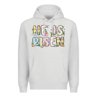 Dove Grey he is risen Premium Hoodie - MaliasSmallBusiness