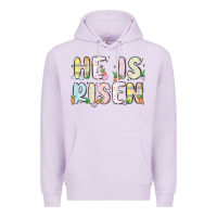 Lilac he is risen Premium Hoodie - MaliasSmallBusiness