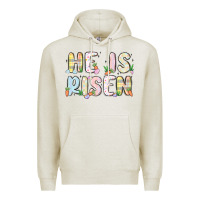 Oatmeal Heather he is risen Premium Hoodie - MaliasSmallBusiness