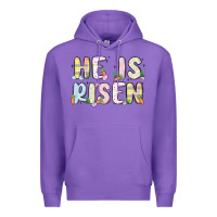 Purple he is risen Premium Hoodie - MaliasSmallBusiness