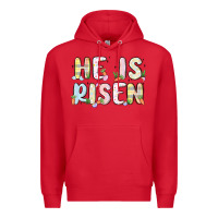 Red he is risen Premium Hoodie - MaliasSmallBusiness