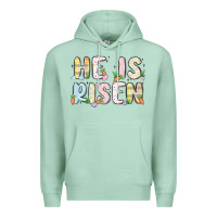 Seafoam he is risen Premium Hoodie - MaliasSmallBusiness
