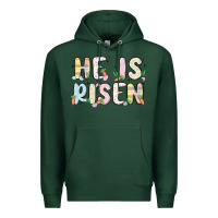 Sports Green he is risen Premium Hoodie - MaliasSmallBusiness