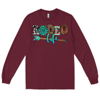 Burgundy rodeo life with gemstone Long Sleeve Tee - AdoDesignShop