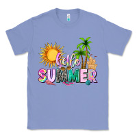 Colony Blue hello summer with sun Classic Tee - texasbilliewilder