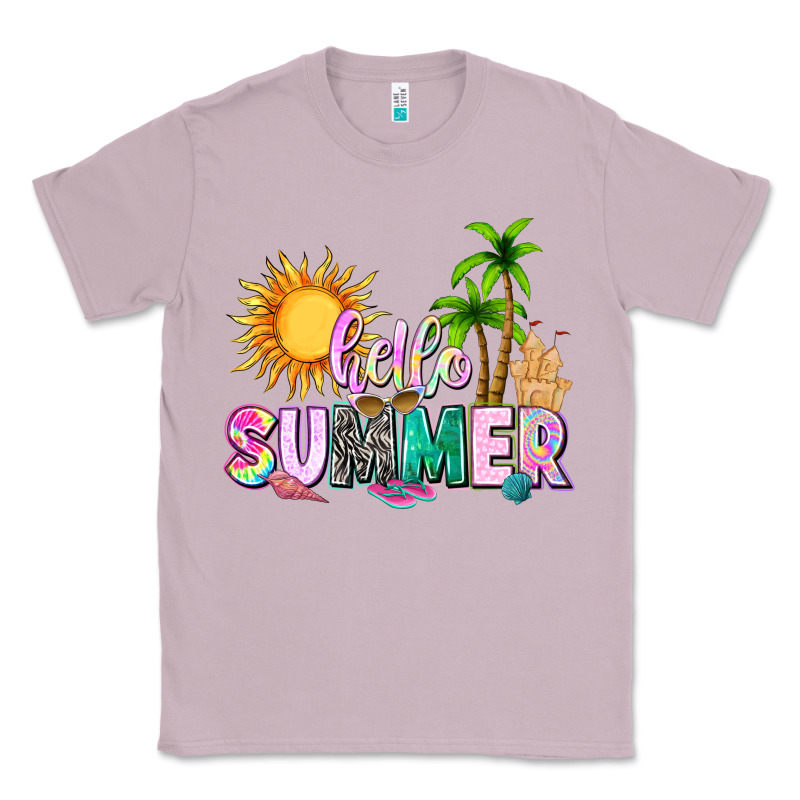 Hello Summer With Sun Classic Tee by texasbilliewilder | Teevron