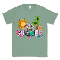 Sage hello summer with sun Classic Tee - texasbilliewilder