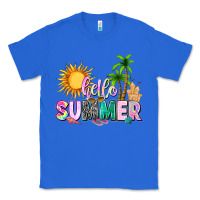 True Royal hello summer with sun Classic Tee - texasbilliewilder