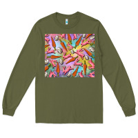 Army Green Easter bunny carrot and quail egg Long Sleeve Tee - RanaPortraitStore