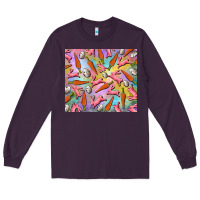 Plum Easter bunny carrot and quail egg Long Sleeve Tee - RanaPortraitStore