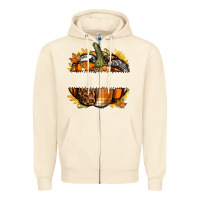 Sandshell Personalized Fall Pumpkin Zipper Hoodie - texasbilliewilder