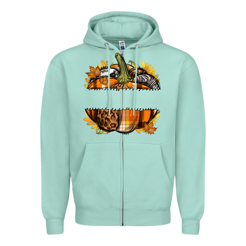 Personalized Fall Pumpkin Zipper Hoodie by texasbilliewilder | Teevron