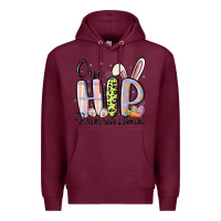 Burgundy one hip paraprofessional Premium Hoodie - MaliasSmallBusiness