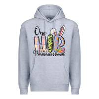 Heather Grey one hip paraprofessional Premium Hoodie - MaliasSmallBusiness