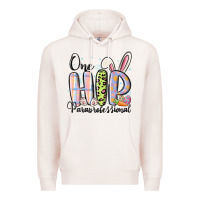 Pale Pink one hip paraprofessional Premium Hoodie - MaliasSmallBusiness