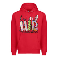 Red one hip paraprofessional Premium Hoodie - MaliasSmallBusiness