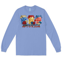 Colony Blue america mason jar Long Sleeve Tee - Zillion Design Studio