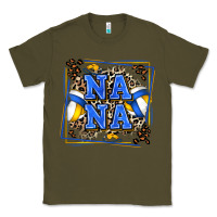 Army Green volleyball nana with leopard Classic Tee - Zillion Design Studio