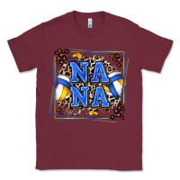 Burgundy volleyball nana with leopard Classic Tee - Zillion Design Studio