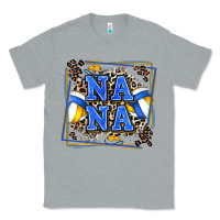 Heather Grey volleyball nana with leopard Classic Tee - Zillion Design Studio
