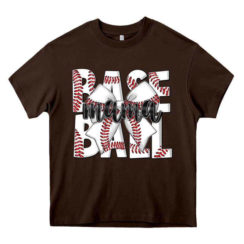 Baseball Mama Heavy Core Tee by CowhideDigitalArt | Teevron