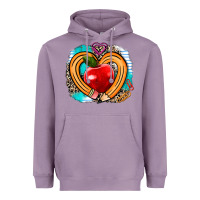 Lavender teacher heart pen Heavyweight Hoodie - AdoDesignShop