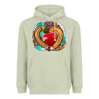 Matcha teacher heart pen Heavyweight Hoodie - AdoDesignShop