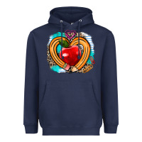 Navy teacher heart pen Heavyweight Hoodie - AdoDesignShop