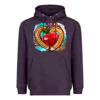 Plum teacher heart pen Heavyweight Hoodie - AdoDesignShop