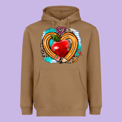 Teacher Heart Pen Heavyweight Hoodie Designed By Adodesignshop