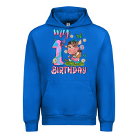 Cobalt my 1 st birthday with little cute cow Urban Hoodie - NancyCooperArtShop