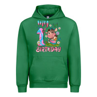 Emerald my 1 st birthday with little cute cow Urban Hoodie - NancyCooperArtShop