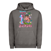 Pigment Tornado my 1 st birthday with little cute cow Urban Hoodie - NancyCooperArtShop