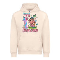 Sandshell my 1 st birthday with little cute cow Urban Hoodie - NancyCooperArtShop