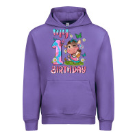 Tulip my 1 st birthday with little cute cow Urban Hoodie - NancyCooperArtShop