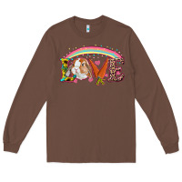 Chestnut Easter Bunny Love With Rainbow Long Sleeve Tee - RanaPortraitStore