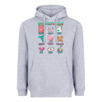 Heather Grey nurse god says i am  nurse elements Heavyweight Hoodie - AdoDesignShop