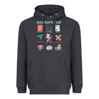 Smoke nurse god says i am  nurse elements Heavyweight Hoodie - AdoDesignShop