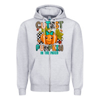 Heather Grey Cutest Pumpkin In The Patch Zipper Hoodie - texasbilliewilder