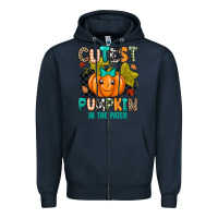 Navy Cutest Pumpkin In The Patch Zipper Hoodie - texasbilliewilder