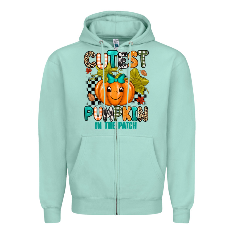 Cutest Pumpkin In The Patch Zipper Hoodie by texasbilliewilder | Teevron