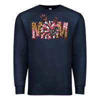 Navy cheer mom Premium Sweatshirt - Jasminsmagicworld