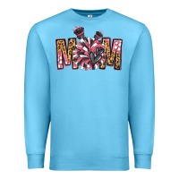 Ocean Blue cheer mom Premium Sweatshirt - Jasminsmagicworld