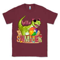 Burgundy hello summer rex Classic Tee - texasbilliewilder