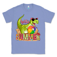 Colony Blue hello summer rex Classic Tee - texasbilliewilder