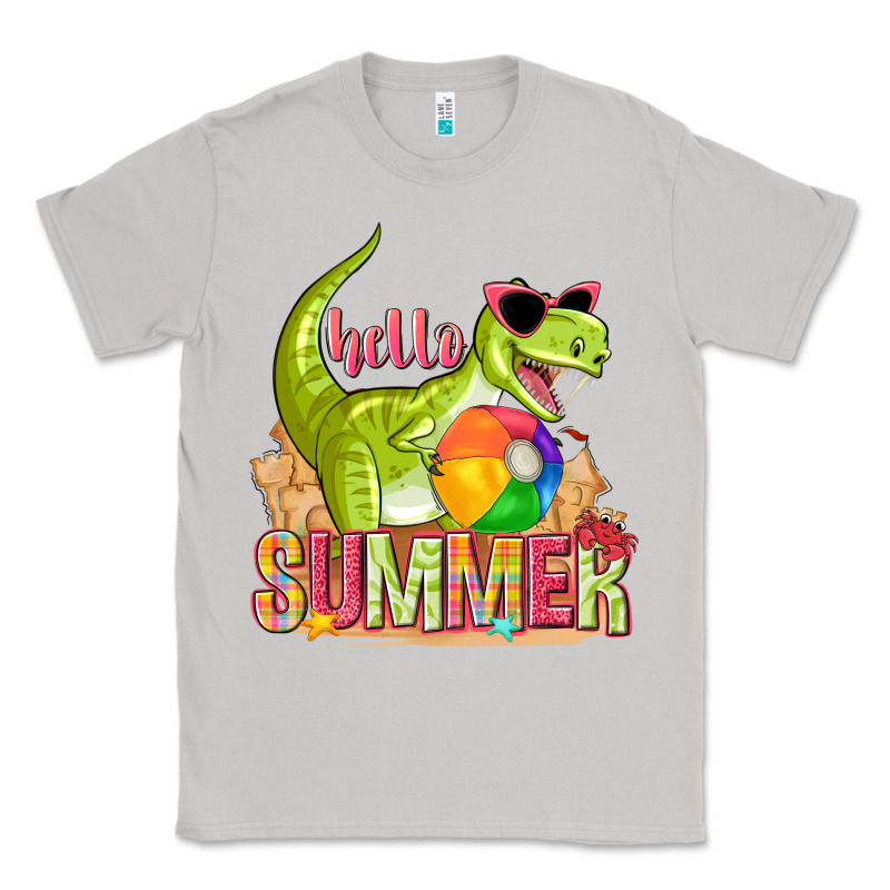 Hello Summer Rex Classic Tee by texasbilliewilder | Teevron